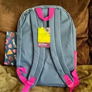 Disney Stitch “Love At First Bite” 5-piece Backpack Set Disney | Bags | Disney Stitch Love At First Bite 5piece  main image 3